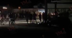 En la foto, protestas en Baire