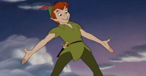 En la foto, Peter Pan