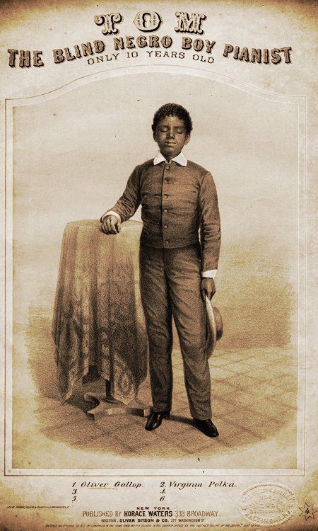 En la foto, Blind Tom