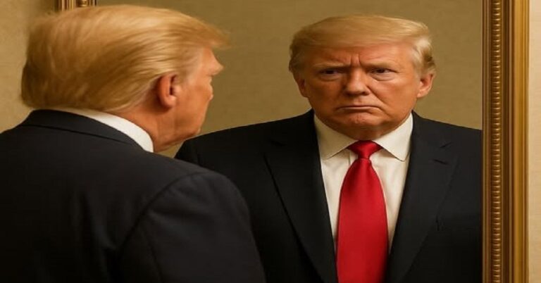 En la foto, Donald Trump