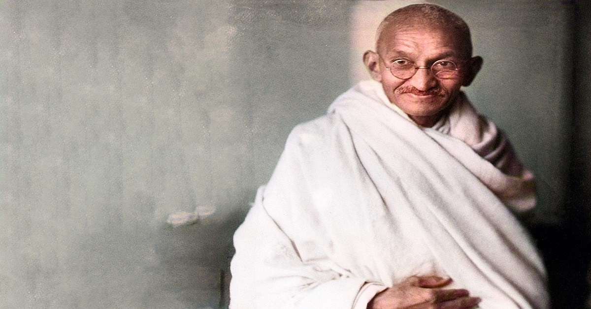 En la foto, Mahatma Gandhi