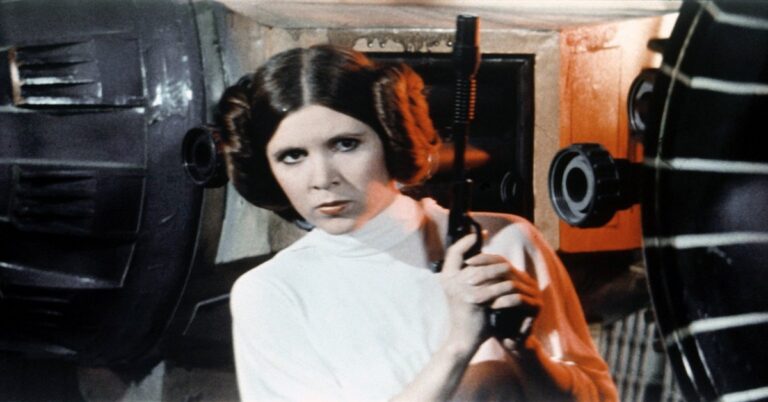 En la foto, Carrie Fisher