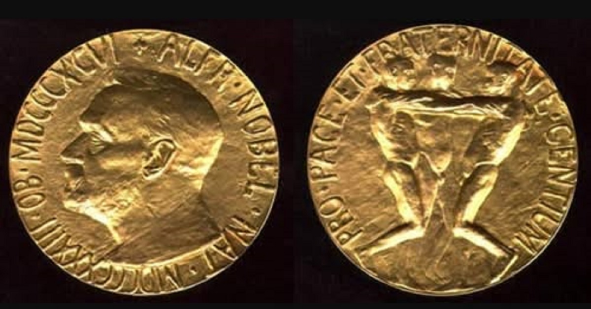 En la foto, la medalla conmemorativa del Premio Nobel
