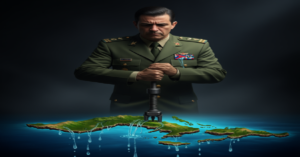 En la foto, una imagen generada con AI sobre la situación de Cuba