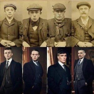 En la foto, los peaky Blinders