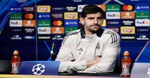 En la foto, Thibaut Courtois