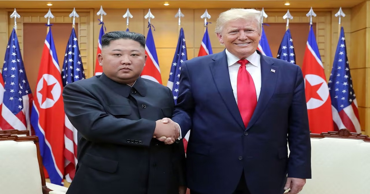 En la foto, Kim Jong Un y Trump en una reunión anterior