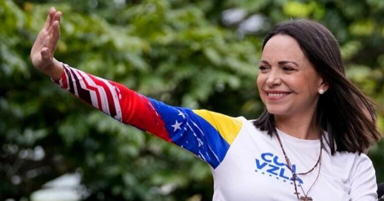En la foto, María Corina Machado