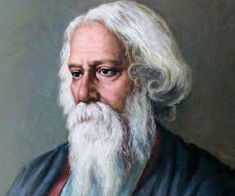 En la foto, Rabindranath Tagore