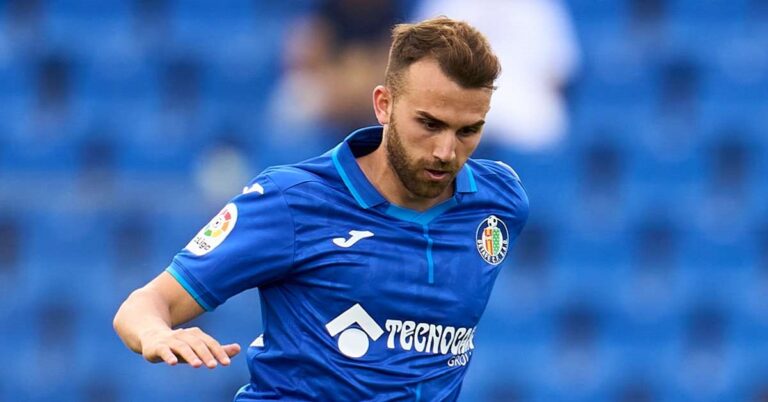 En la foto, el delantero del Getafe Borja Mayoral