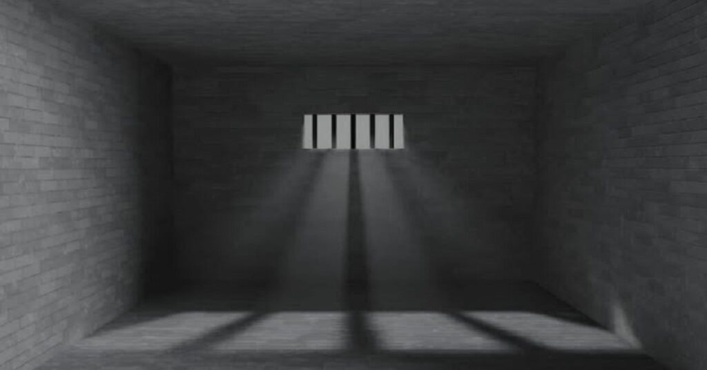 En la foto, la celda de una prisión