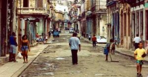 En la foto, una imagen de la Cuba actual
