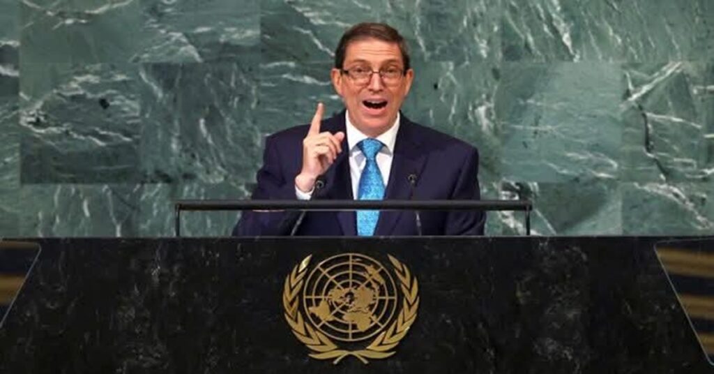 En la foto, Bruno Rodríguez