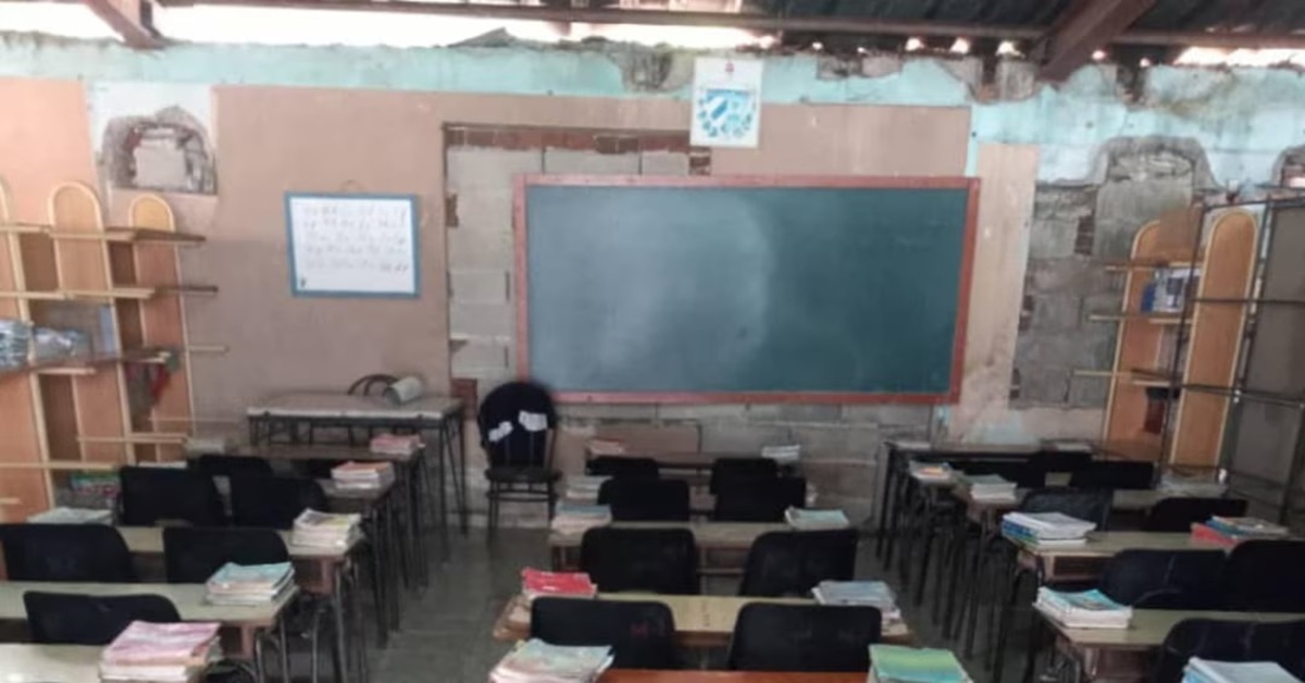 En la foto, una escuela en Cuba