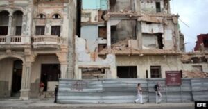 En la foto, La Habana en ruinas