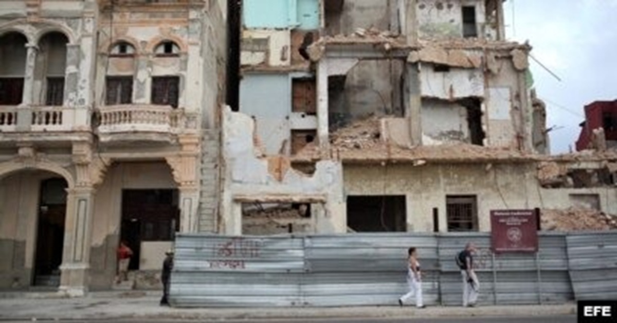 En la foto, La Habana en ruinas