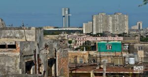 En la foto una estampa habanera