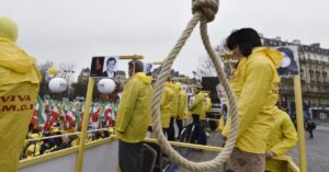 En la foto, ejecución en Irán