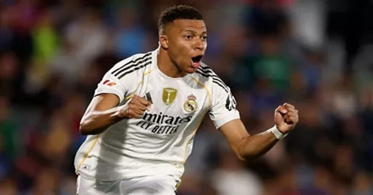 En la foto, Kylian Mbappé