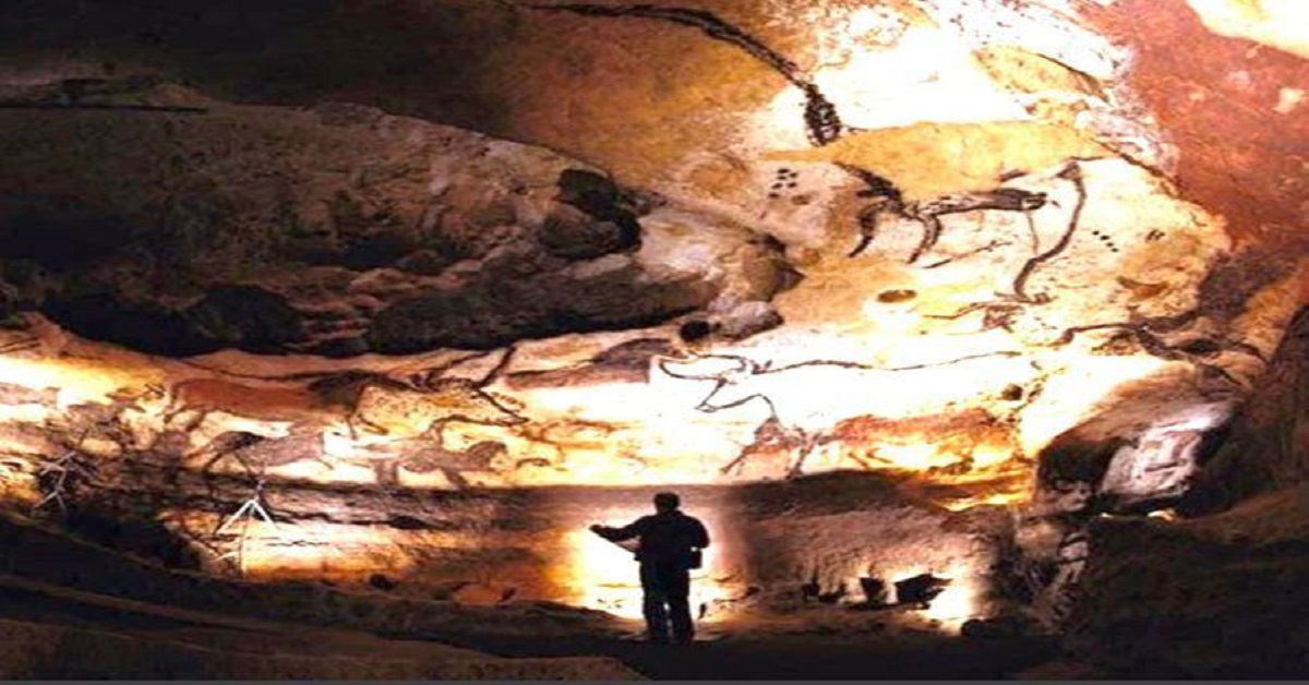 En la foto, pinturas en las cuevas de Lascaux