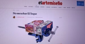 En la foto, entrada del texto de Joel Mayor en 'el artemiseño'