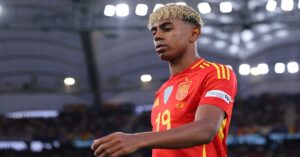 En la foto, Lamine Yamal