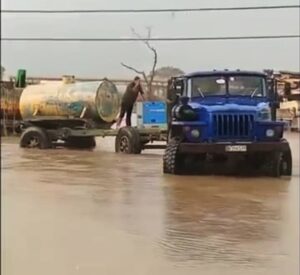 En la foto, inundación en Sagua de Tánamo