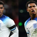 En la foto, Marcus Rashford y Jude Bellingham