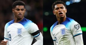 En la foto, Marcus Rashford y Jude Bellingham