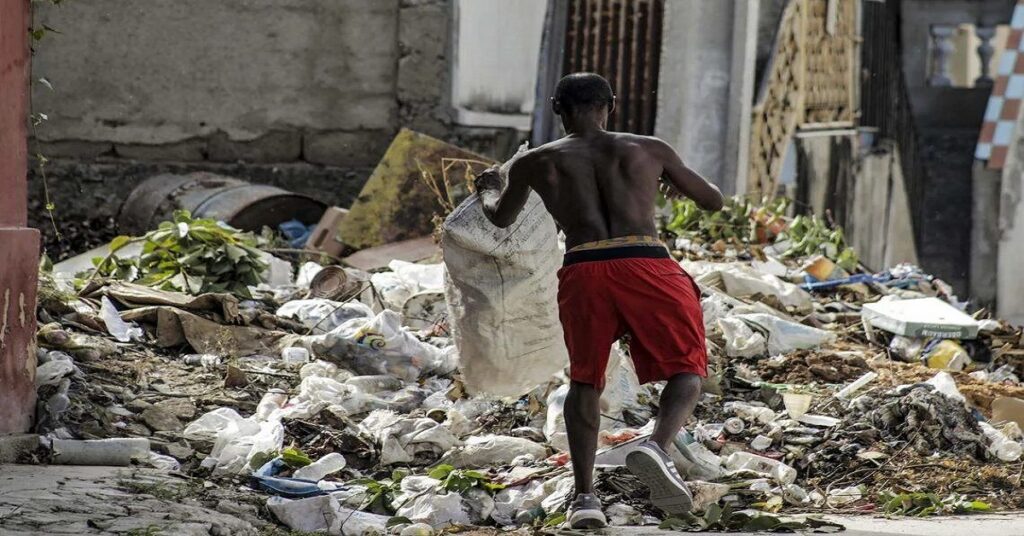En la foto, una escena de la Cuba cotidiana
