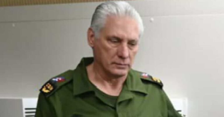 En la foto, Miguel Díaz-Canel