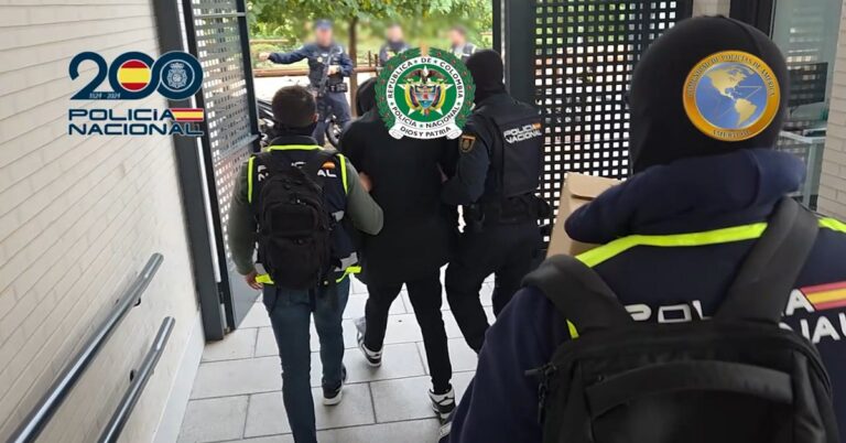 En la foto, detención de un miembro del Tren de Aragua en España