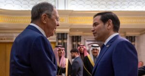 En la foto, Lavrov y Marco Rubio