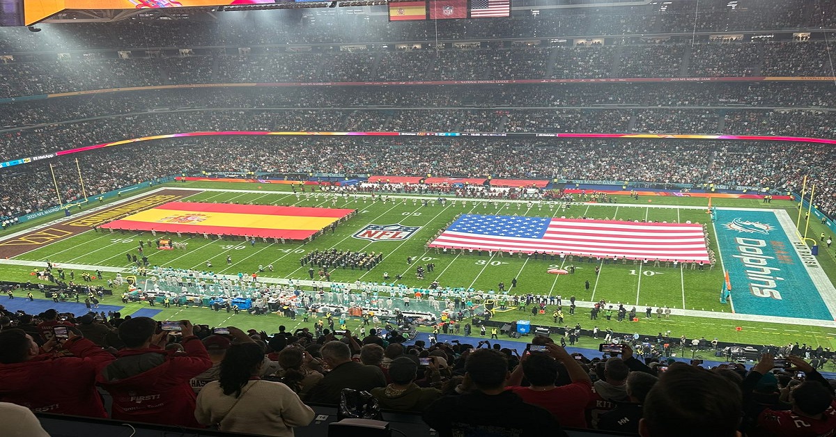 En la foto, La NFL en el Bernabéu