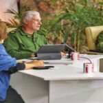 En la foto, Díaz.Canel y Manuel Marrero