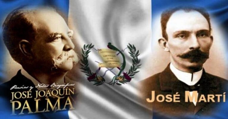 En la foto, JOsé Martí y José Joaquín Palma