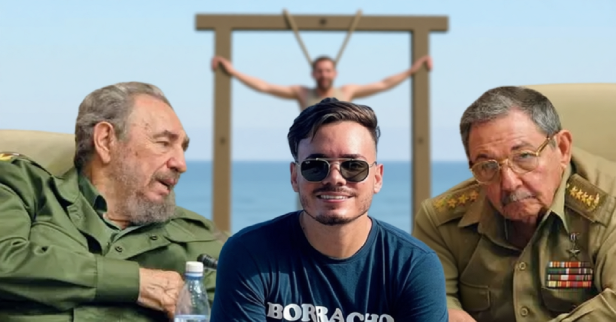 En la foto, Sandro Castro rodeado de los dos cabecillas del Clan Castro