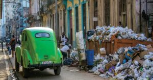 En la foto, una imagen habitual en Cuba