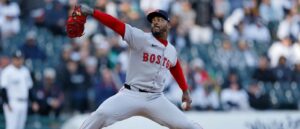 En la foto, el lanzador cubano Aroldis Chapman