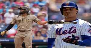 En la foto, Juan Soto y Fernando Tatis Jr.
