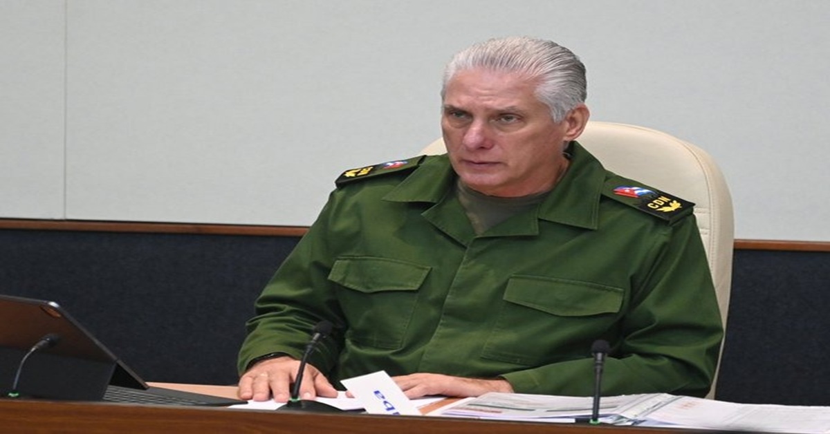 En la foto, Miguel Díaz-Canel