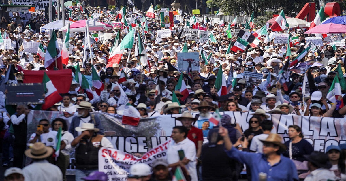 En la foto, protestas en México