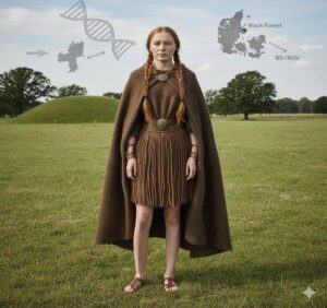 En la foto, una reconstrucción de la chica de Egtved