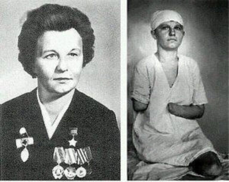 En la foto, Zinaida Tusnolobova