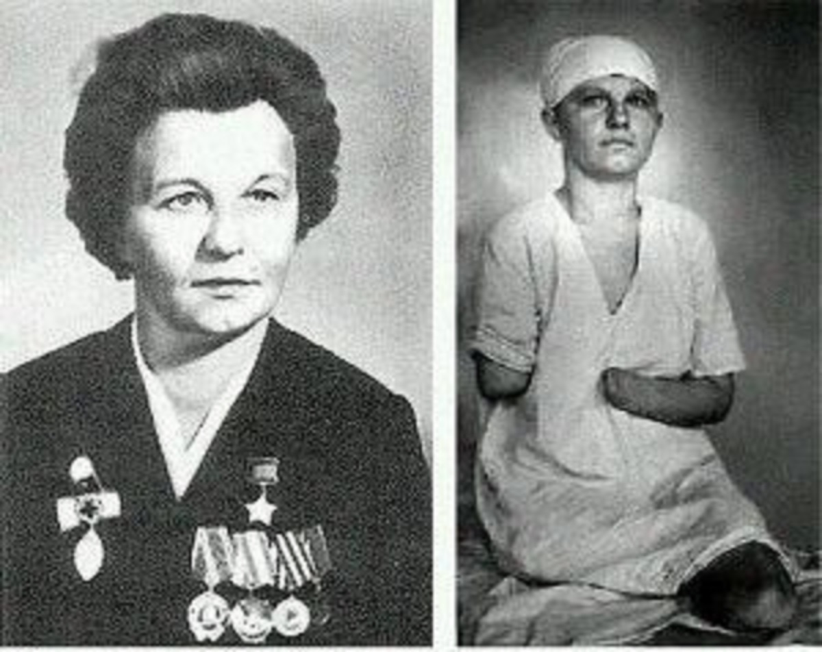 En la foto, Zinaida Tusnolobova