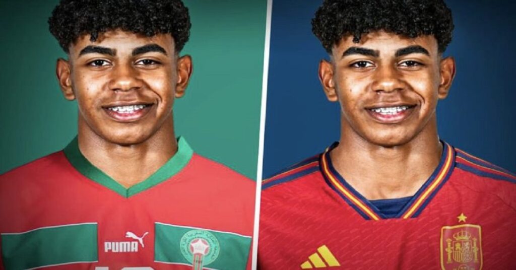 En la foto, Lamine Vamal