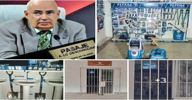 En la foto, Taladrid y su entramado