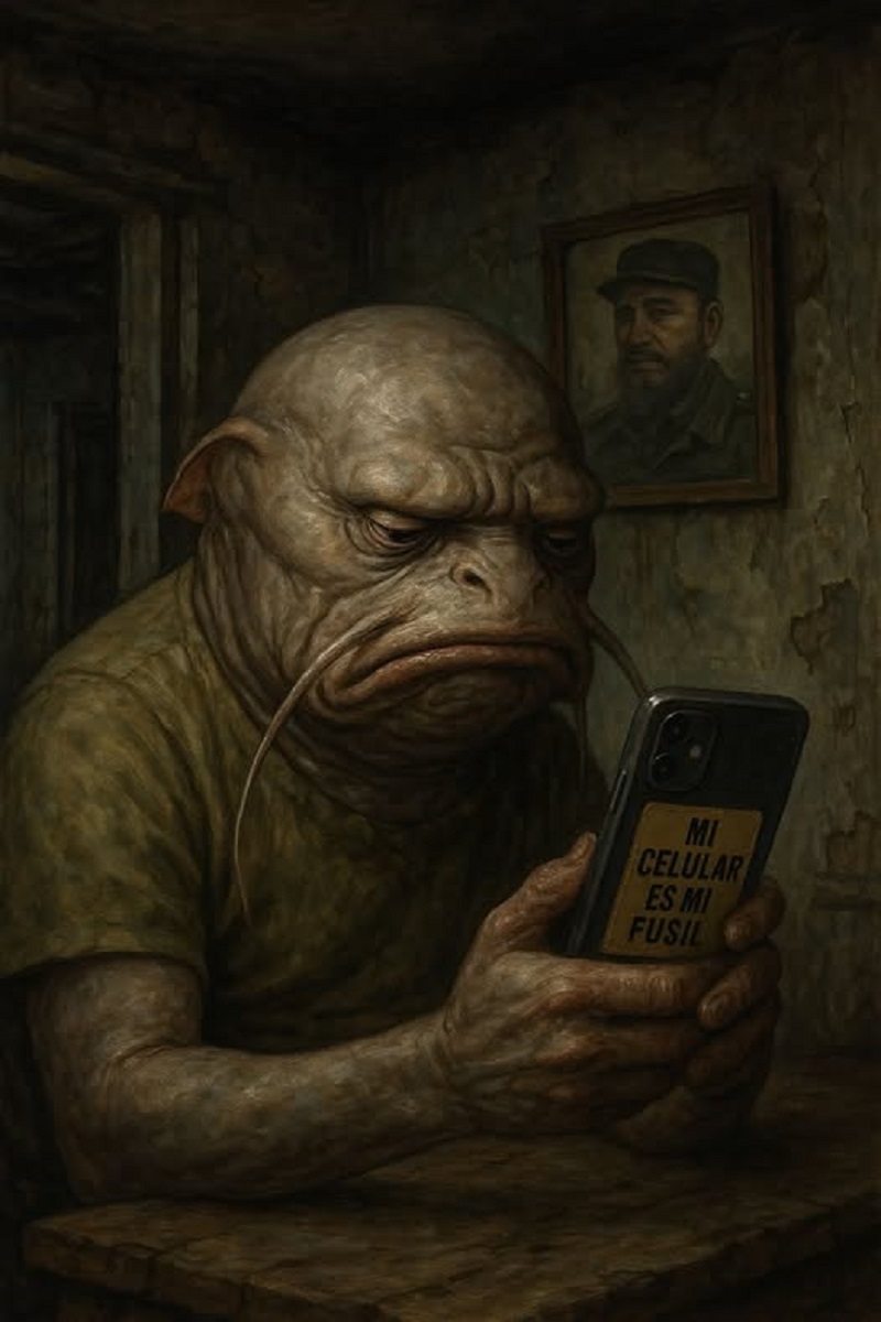 En la foto, una ciberclaria