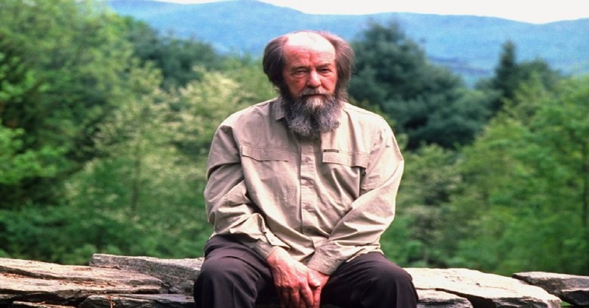 En la foto, Aleksandr Solzhenitsyn