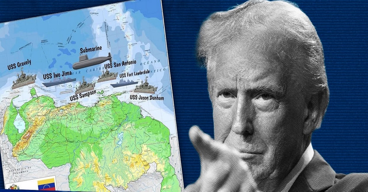 En la foto, Trump y sus fuerzas en el Caribe